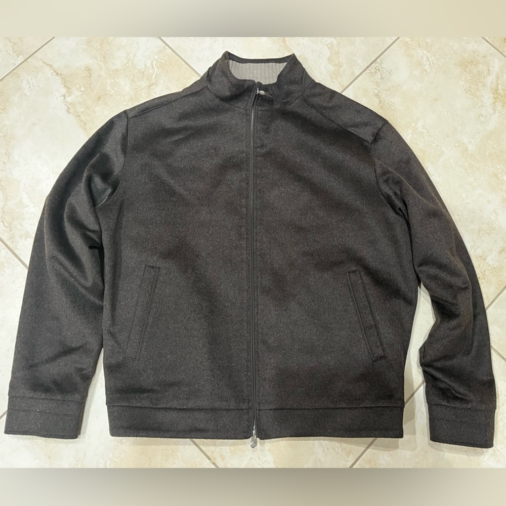 Peter Millar Dark Brown Zip Up Jacket